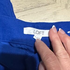 LOFT Royal Blue slim slacks